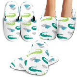 Watercolor Crocodile Pattern Slippers