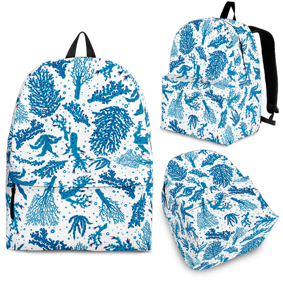 Coral Reef Pattern Print Design 01 Backpack