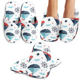 Cute Color Paper Sailboat Pattern Slippers