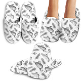 Pigeon Pattern Print Design 05 Slippers