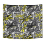 Hand Drawn Dragonfly Pattern Wall Tapestry
