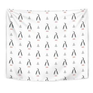 Penguin Pattern Wall Tapestry