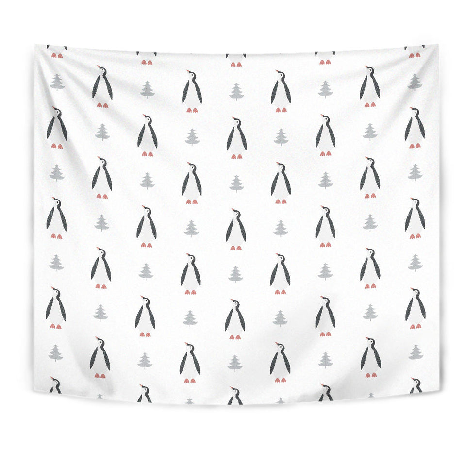 Penguin Pattern Wall Tapestry