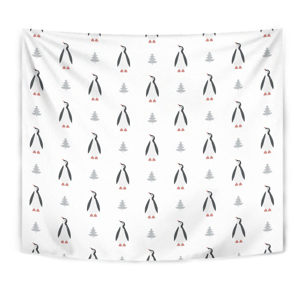 Penguin Pattern Wall Tapestry