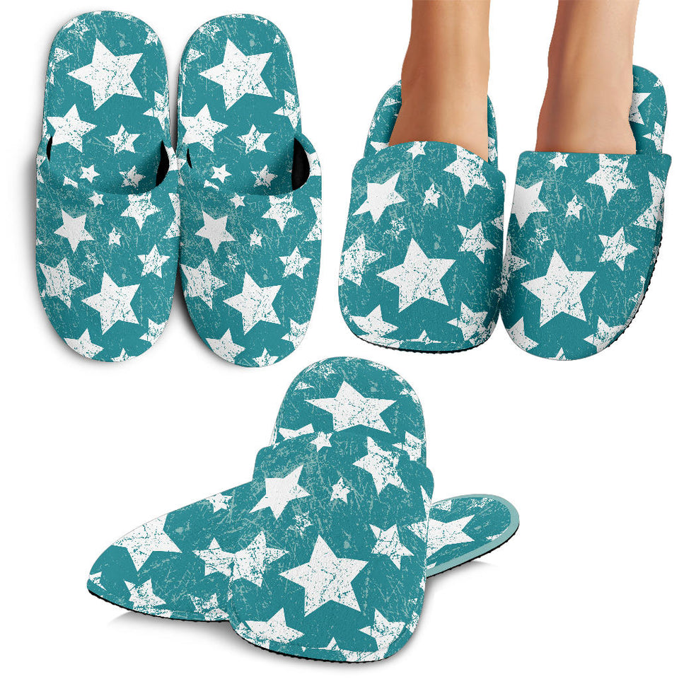 Vintage Star Pattern Slippers