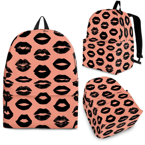Lips Pattern Print Design 02 Backpack