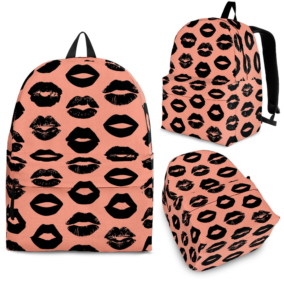 Lips Pattern Print Design 02 Backpack