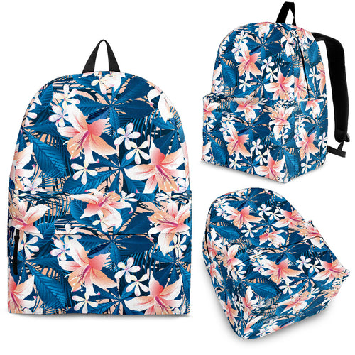 Hibiscus Pattern Print Design 02 Backpack