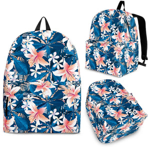 Hibiscus Pattern Print Design 02 Backpack
