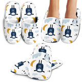 Cute Sleeping Sheep Moon Cloud Pattern Slippers