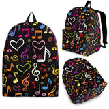 Music Notes Pattern Print Design 02 Backpack