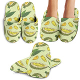 Durian Leaves Pattern Background Slippers