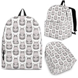 Hippopotamus Pattern Print Design 05 Backpack