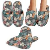 Gear Pattern Print Design 05 Slippers