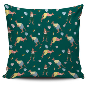 Kangaroo Leaves Pattern Pillow Cover