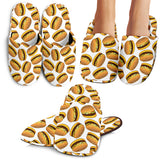 Hamburger Pattern Print Design 03 Slippers