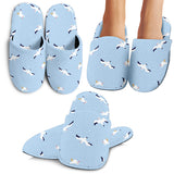 Seagull Pattern Print Design 02 Slippers
