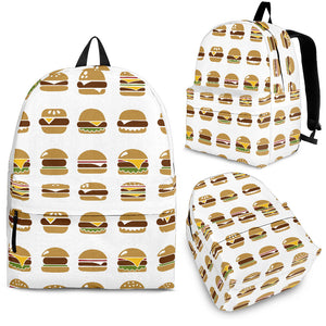 Hamburger Pattern Print Design 02 Backpack
