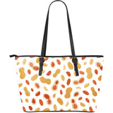Peanuts Pattern Large Leather Tote Bag