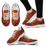 Cocoa Beans Tribal Polynesian Pattern Women'S Sneaker Shoes