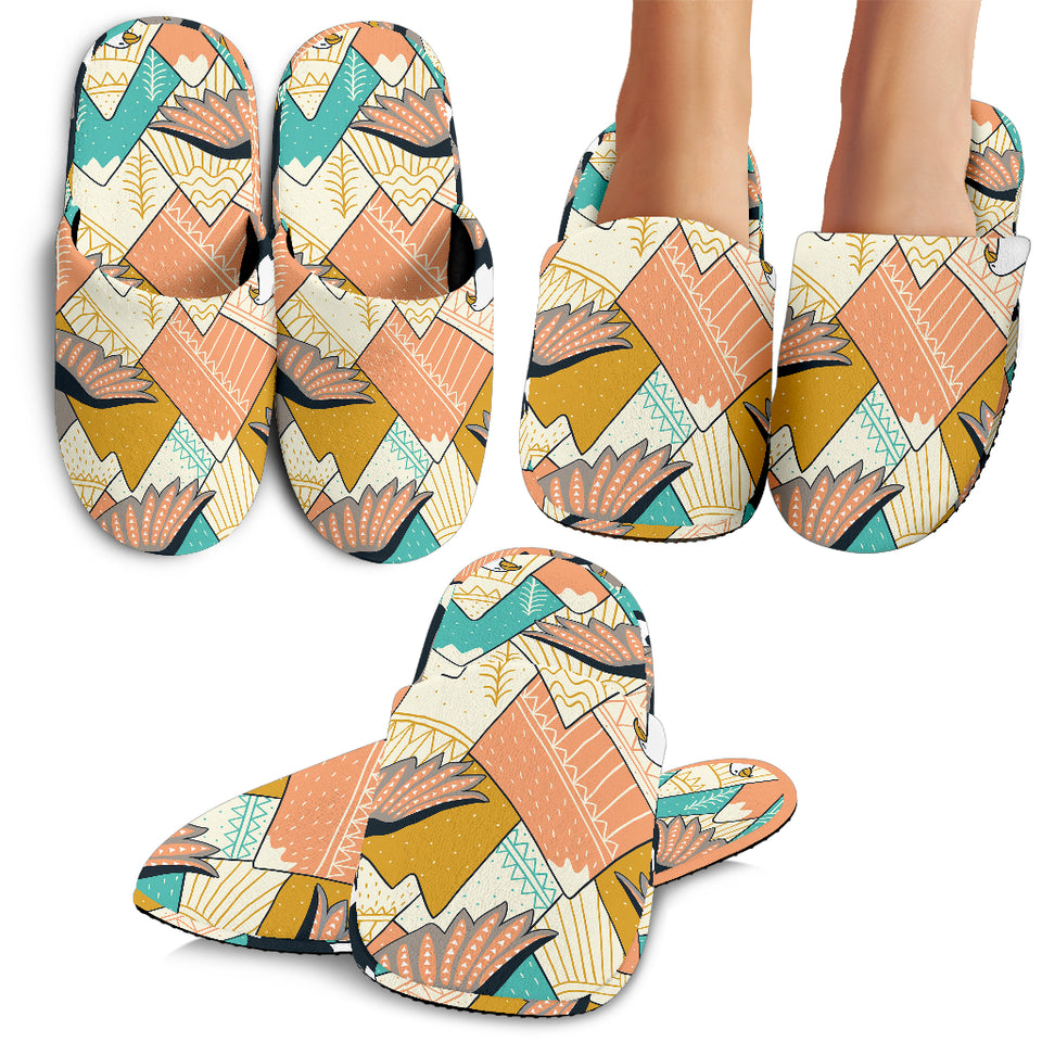Eagle Pattern Print Design 02 Slippers
