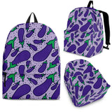 Eggplant Pattern Print Design 03 Backpack