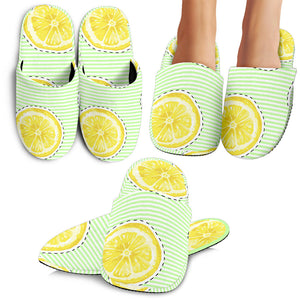 Slice Of Lemon Pattern Slippers