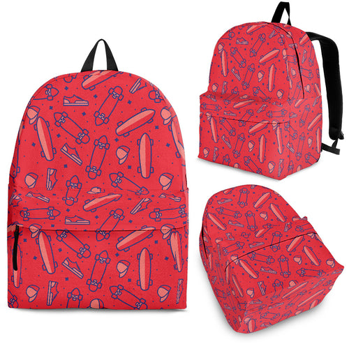 Skate Board Pattern Print Design 01 Backpack