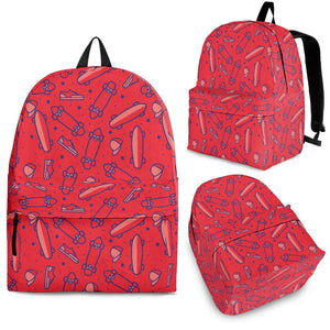 Skate Board Pattern Print Design 01 Backpack