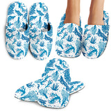 Coral Reef Pattern Print Design 01 Slippers