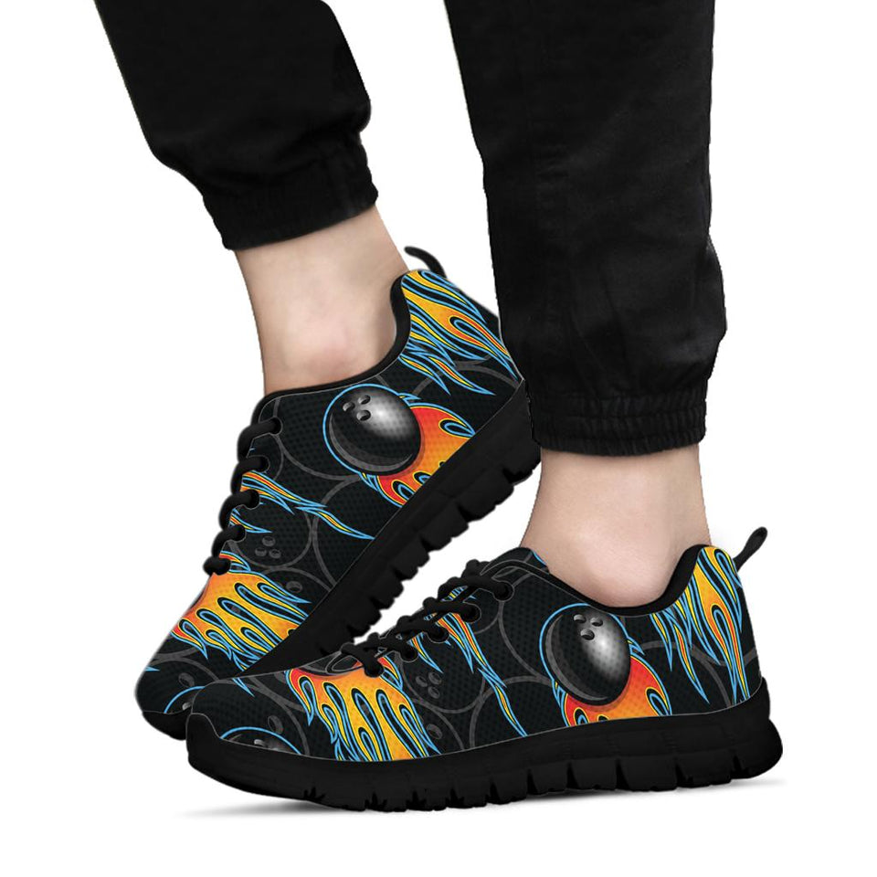 Bowling balls flame pattern Sneakers Pillow
