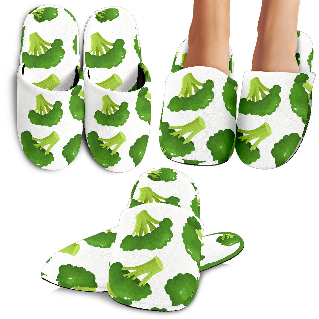 Cute Broccoli Pattern Slippers