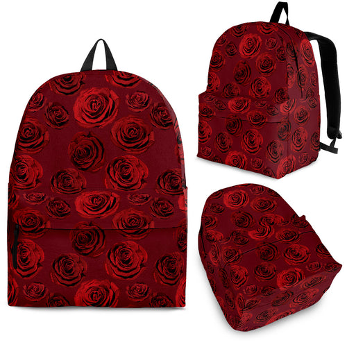 Rose Pattern Print Design 03 Backpack