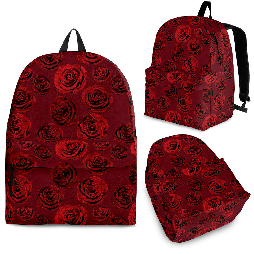 Rose Pattern Print Design 03 Backpack