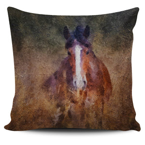 Brown Horse Pillow Cover