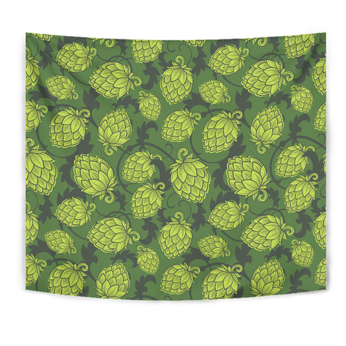 Hop Pattern Hop Cone Background Wall Tapestry