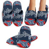 Koi Fish Carp Fishs Hand Drawn Japanese Art Slippers