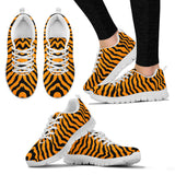 Bengal Tigers Skin Print Pattern Women'S Sneaker Shoes