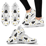 Christmas Tree Holly Snow Star Pattern Women'S Sneaker Shoes