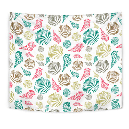 Colorful Shell Pattern Wall Tapestry