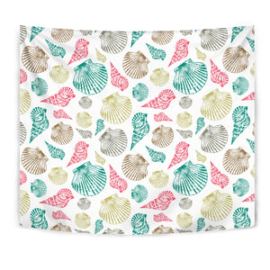 Colorful Shell Pattern Wall Tapestry