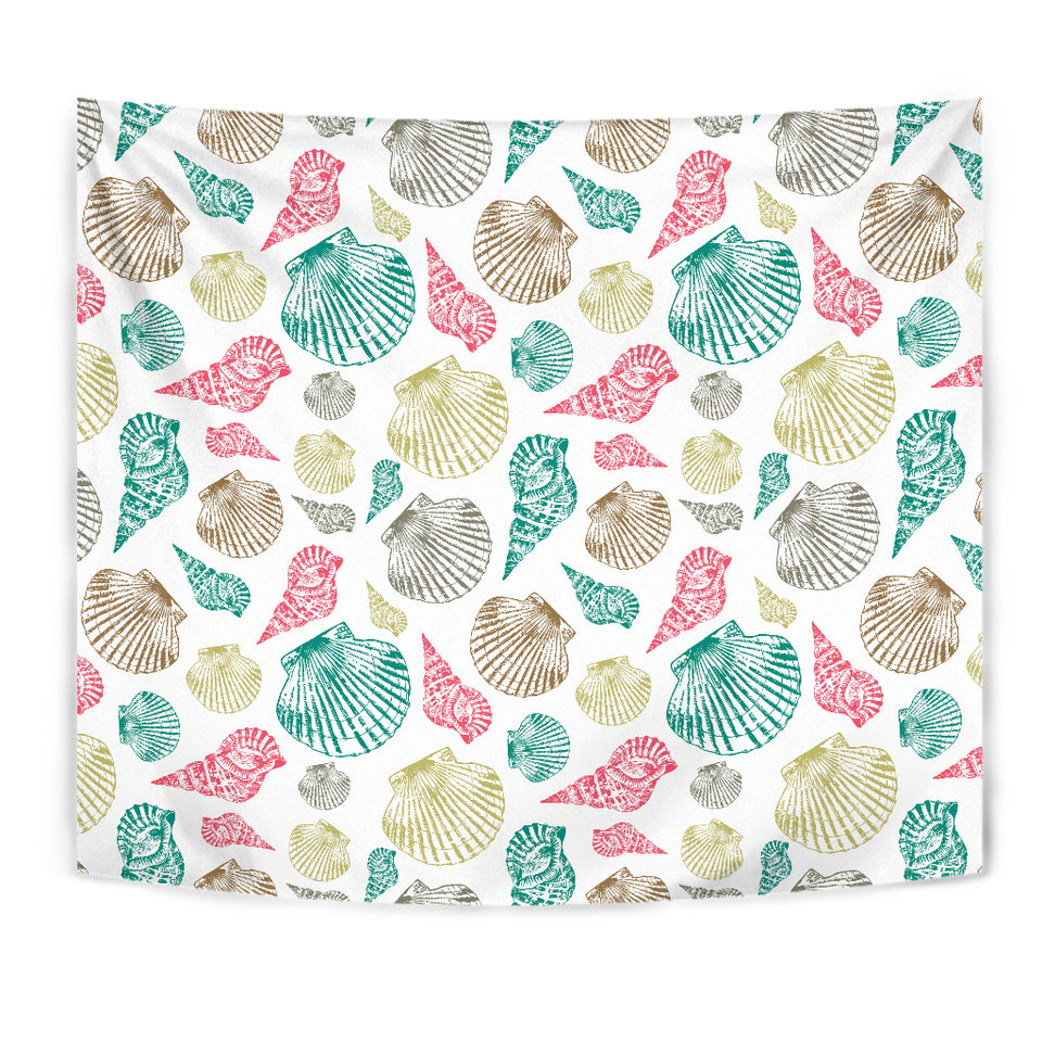 Colorful Shell Pattern Wall Tapestry