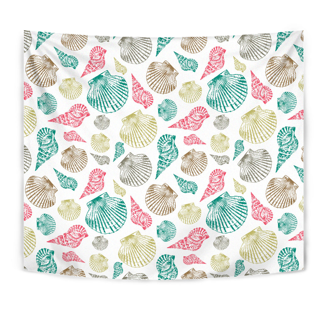 Colorful Shell Pattern Wall Tapestry