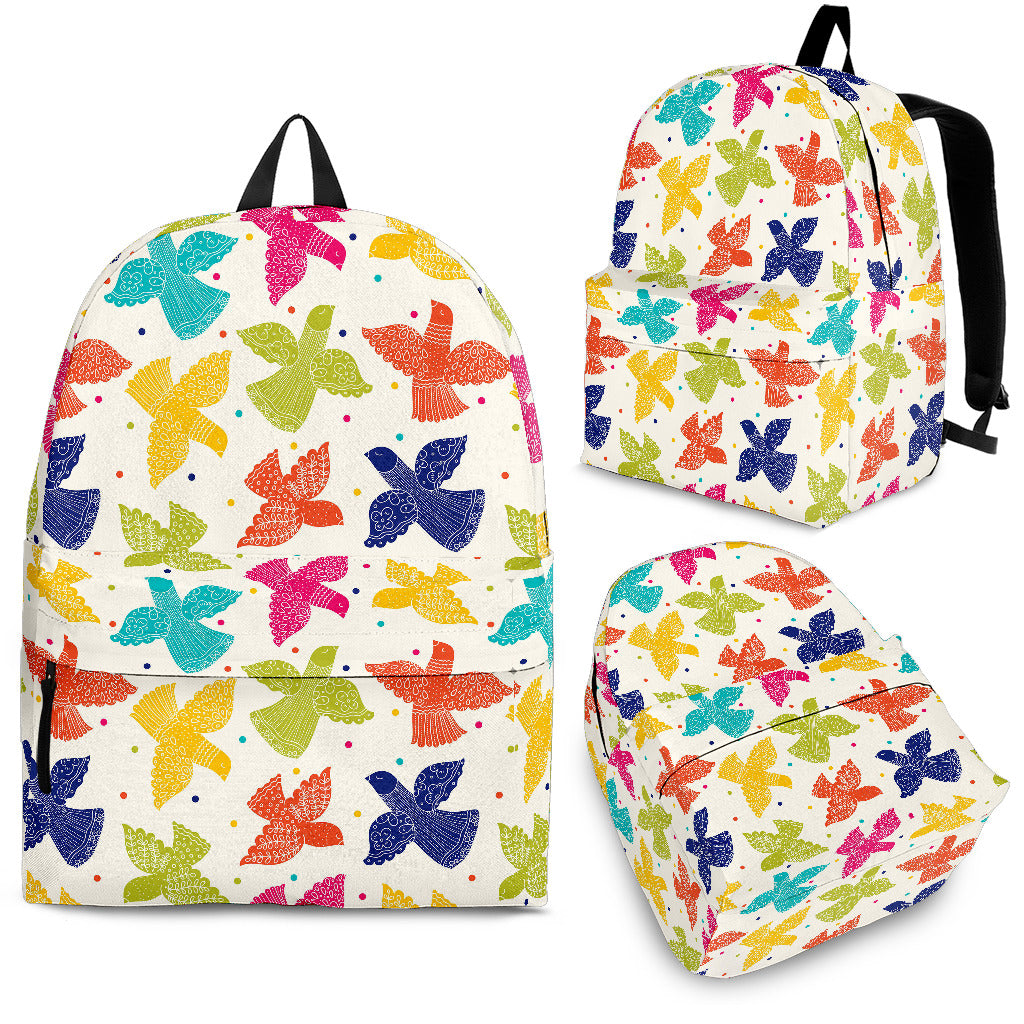Pigeon Pattern Print Design 01 Backpack