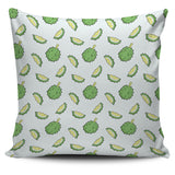 Durian Pattern Blue Background Pillow Cover
