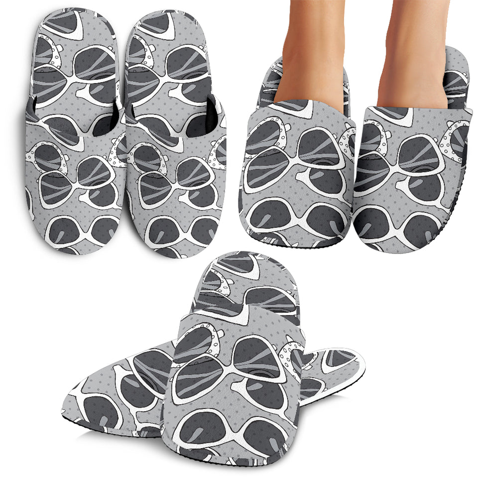 Sun Glasses Pattern Print Design 04 Slippers