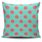 Grapefruit Green Background Pillow Cover