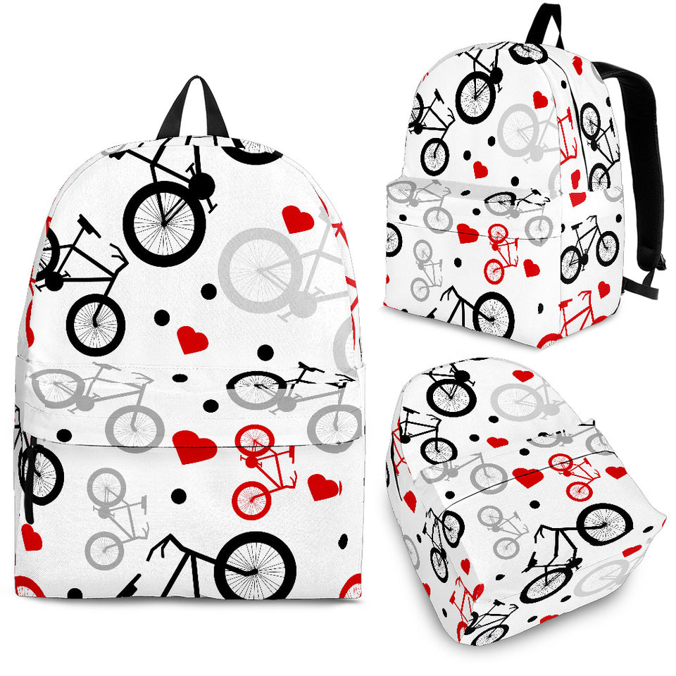 Bicycle Pattern Print Design 04 Backpack