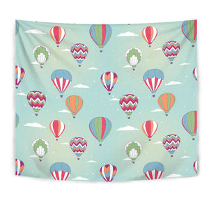 Hot Air Balloon Design Pattern Wall Tapestry