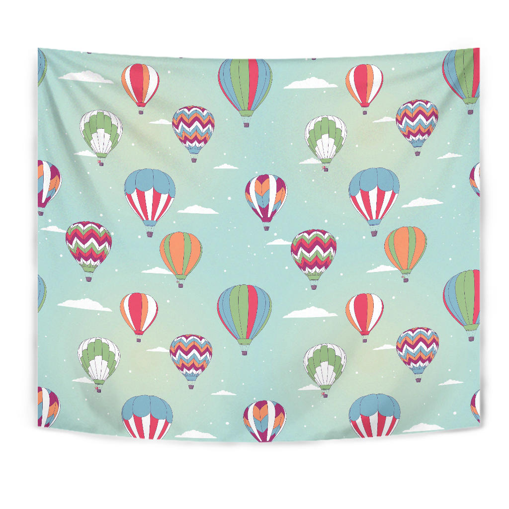 Hot Air Balloon Design Pattern Wall Tapestry